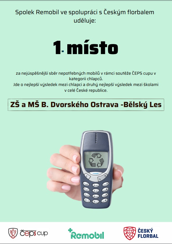 Ve sběru nepotřebných mobilů jsme 1. v republice!