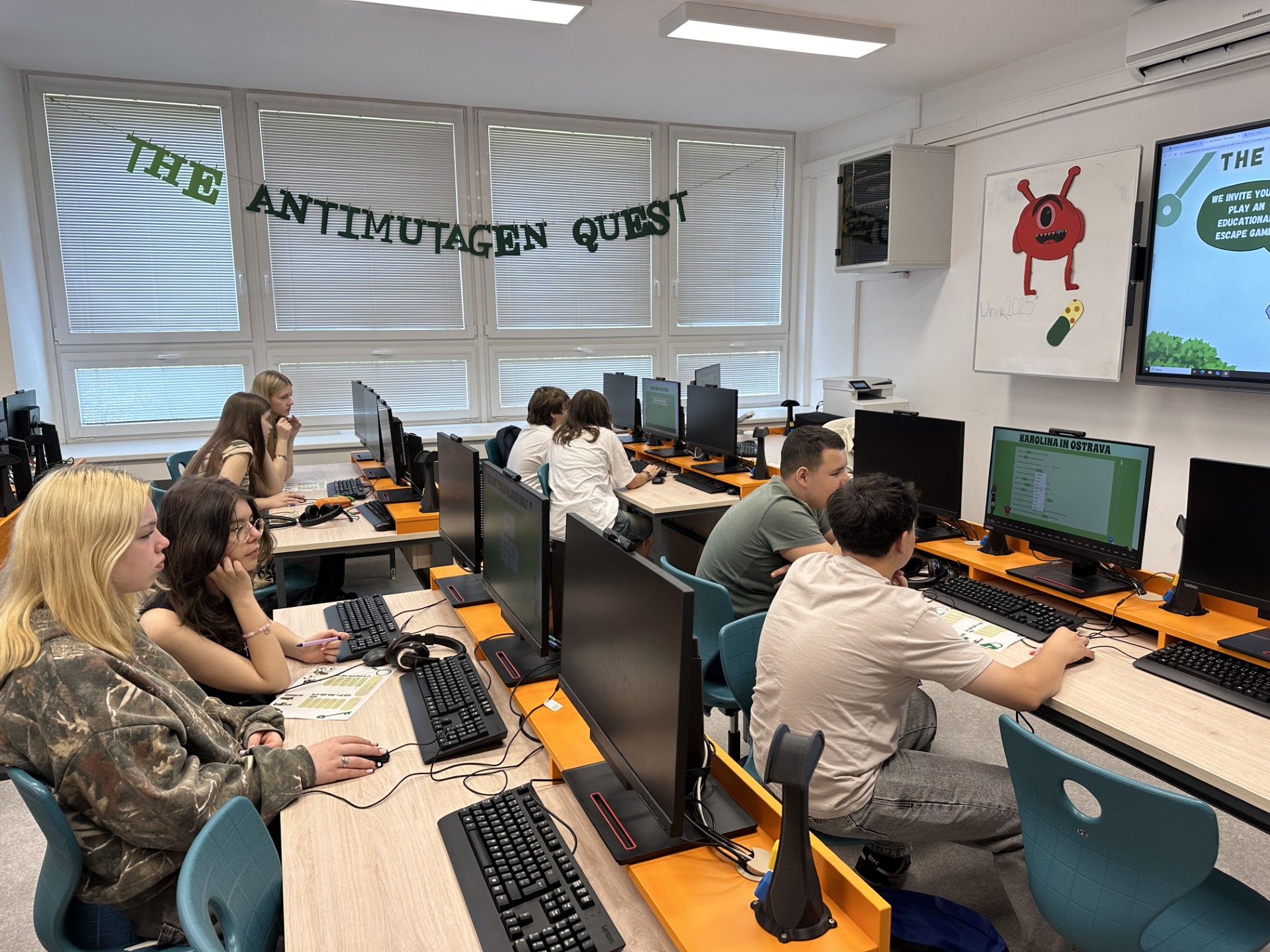 OSTRAVA: The Antimutagen Quest. Anglická úniková hra opět oživila naši školu!