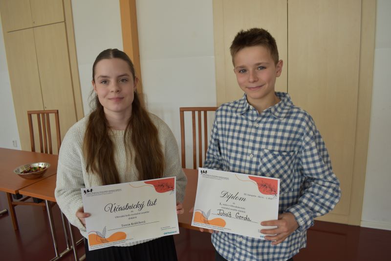 Skvělý úspěch! Náš žák zvítězil v obvodním kole recitační soutěže!